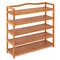 Costway 5-Tier Wood Shoe Rack Freestanding Large Shoe Storage Organizer Heavy-duty